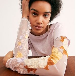 Free People Take Me Away Twofer T-shirt Size M